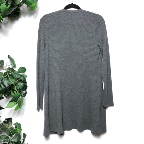 Eileen Fisher Wool Ribbed Cardigan Gray Size - XS - Picture 8 of 8